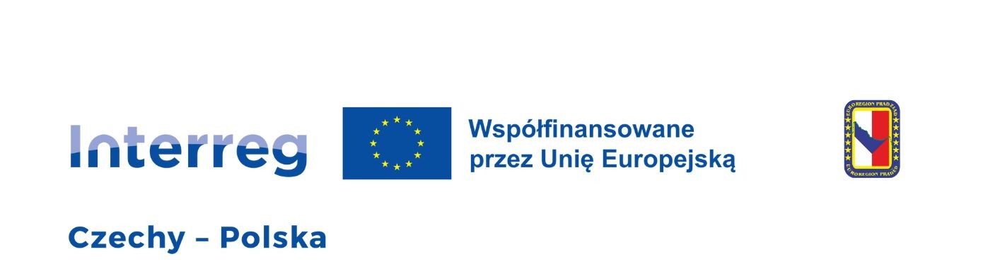 Logo projektu: Interreg Czechy Polska. Euroregion Pradziad. 