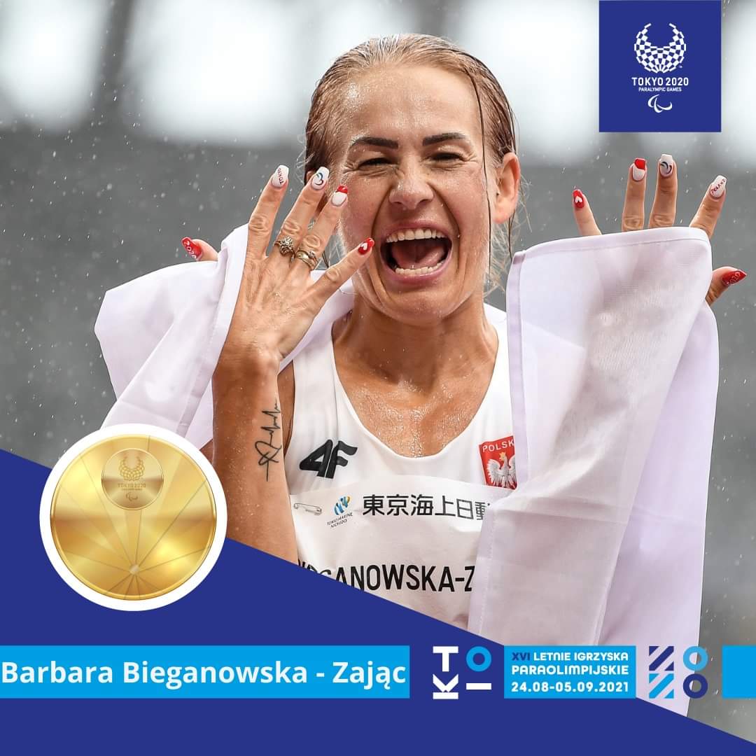 Barbara Bieganowska-Zając ze złotym medalem paraolimpijskim na 1500 m!