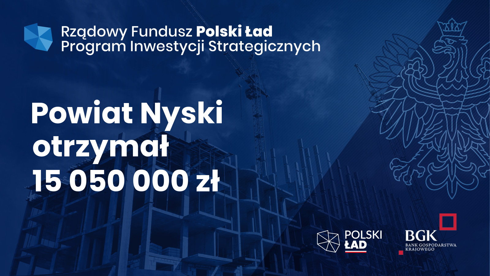 Powiat Nyski otrzymał 15 050 000 zł