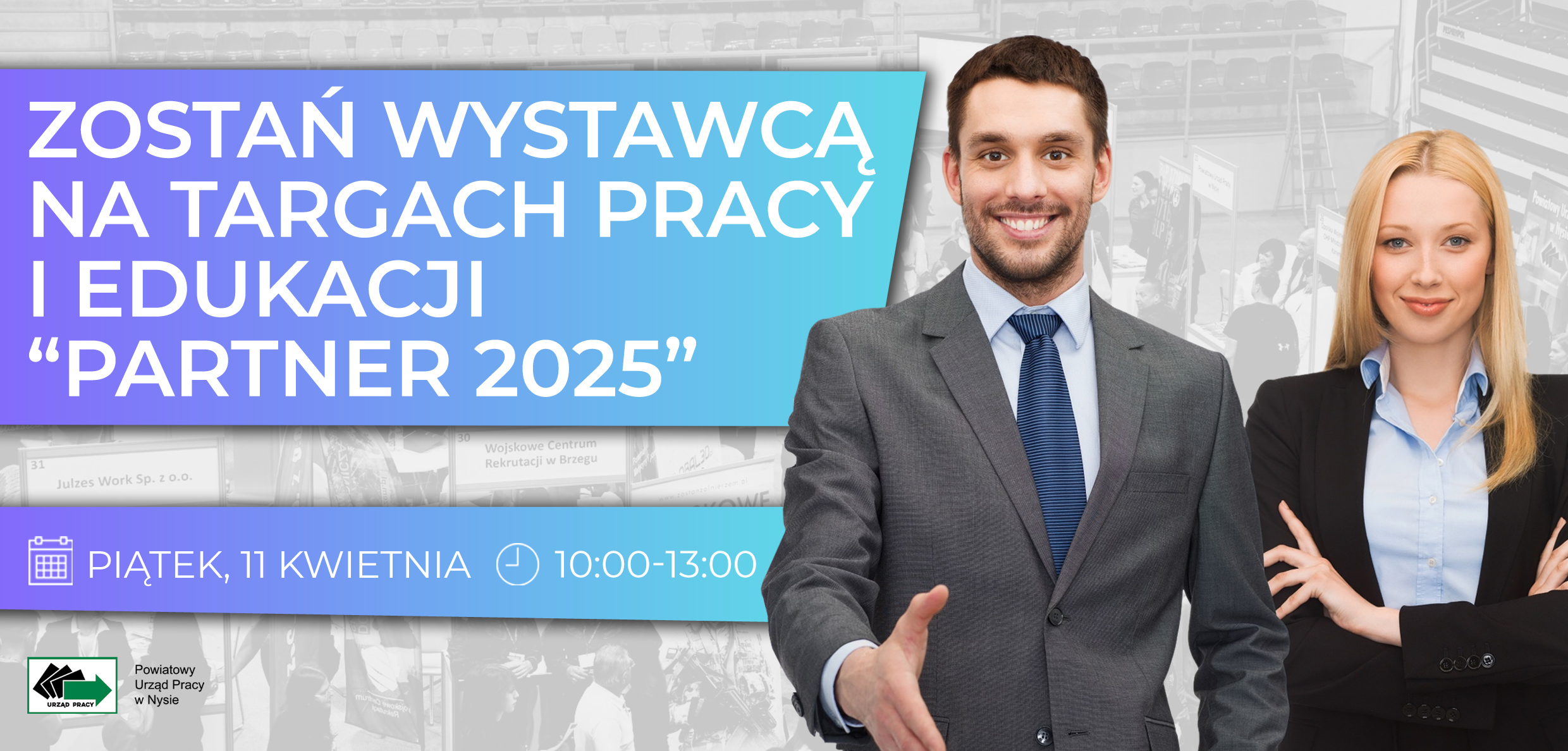 Plakat przedstawia zaproszenie do wzięcia udziału w Tragach Pracy 2025